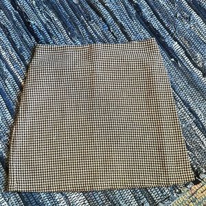 houndstooth mini skirt